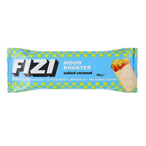 Батончик Fizi Salted Caramel у білій глазурі, 40 г