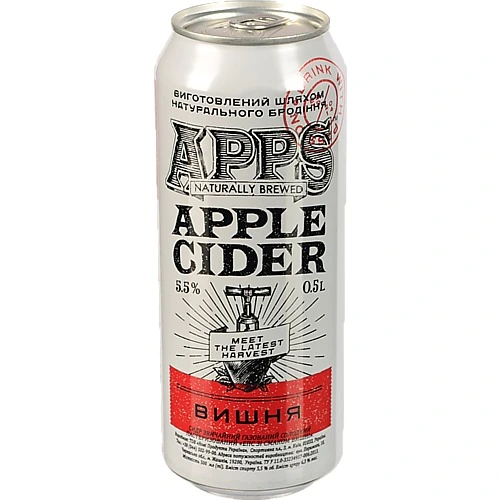 Сидр Apps Apple Вишня 0.5л 5.5% з/б