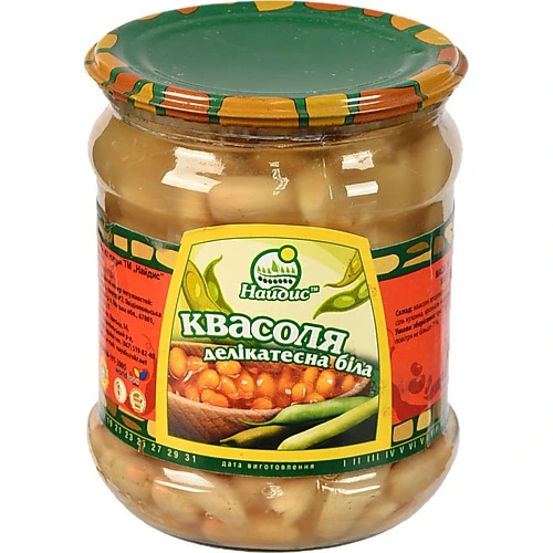 Квасоля Найдіс 0.46л делікатесна біла ско