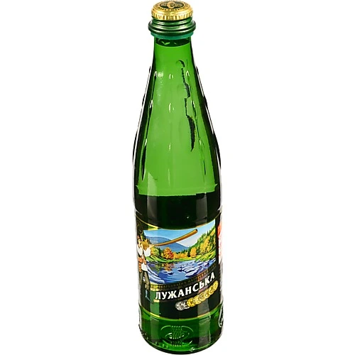 Вода мінеральна сильногазована Лужанська с/пл 0.5л