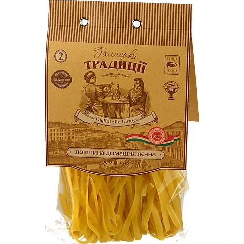 Локшина Галицькі традиції 250г довга яєчна