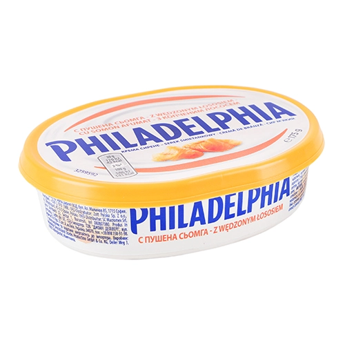 Крем-сир Philadelphia 175г 34% копчений лосось ванн.