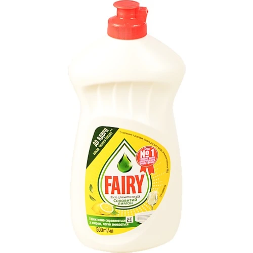 Засіб для миття посуду Соковитий лимон Fairy 500мл