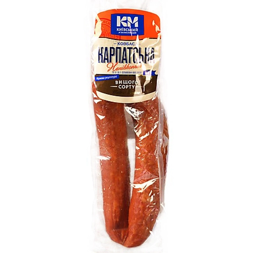 Ковбаса Київський МК Карпатська напівкопчена, вищий ґатунок