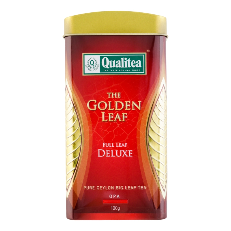 Чай чорний крупнолистовий Deluxe The Golden Leaf Qualitea з/б 100г