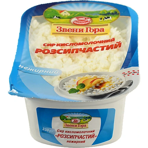 Сир Звенигора 330г 0% зернистий  ст