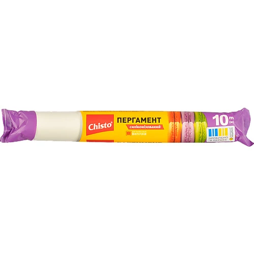 Пергамент для випікання силіконізований 10м Chisto 1шт