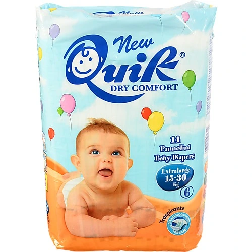 Підгузники Quik Розмір6 EXTRALARGE 15-30кг 14шт