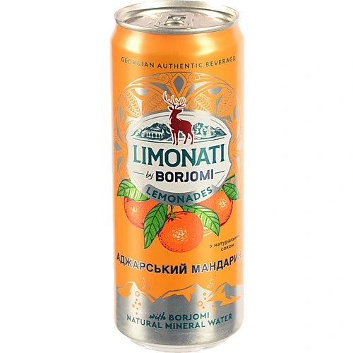 Лимонад Borjomi Limonati 0.330л Аджарський мандарин