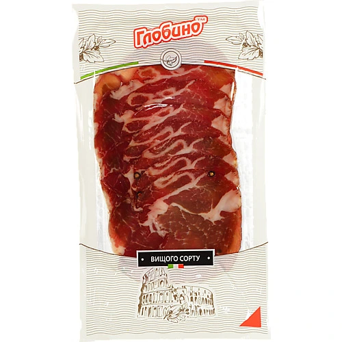 Шийка Глобино Італійська сировялена, вищого ґатунку, нарізка, вакуумна упаковка, 80 г