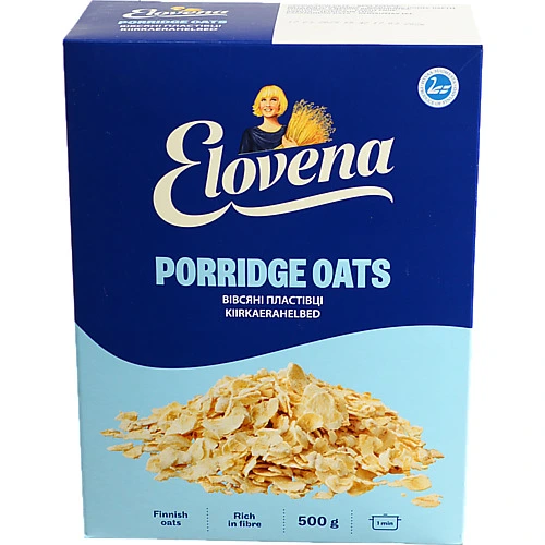 Пластівці вівсяні Elovena к/у 500г