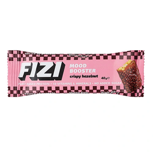 Батончик Fizi Mood Booster Crispy Hazelnut у шоколадній глазурі, 40 г