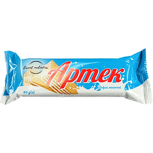 Вафлі Sweet melodies 80г артек молочний