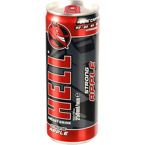 Напій енергетичний безалкогольний газований Strong Applе Hell з/б 250мл