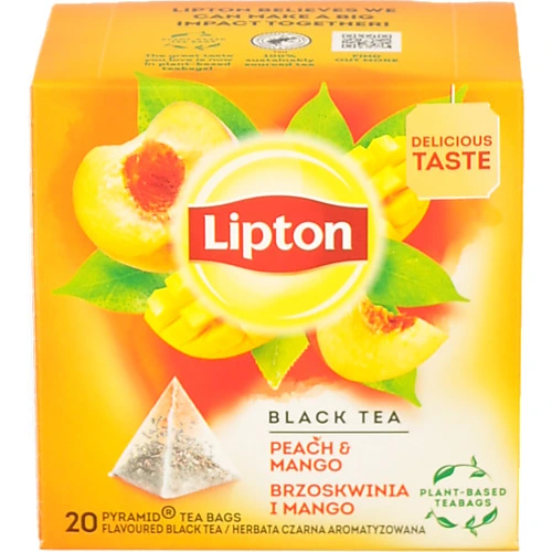 Чай Lipton Peach Mango чорний 20п