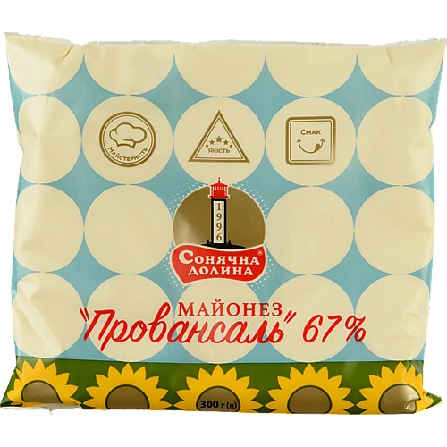Майонез 67% Провансаль Сонячна Долина 300г