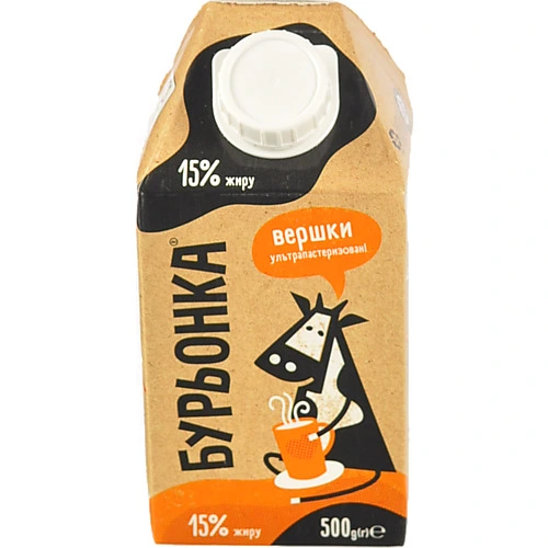 Вершки Бурьонка 500мл 15%