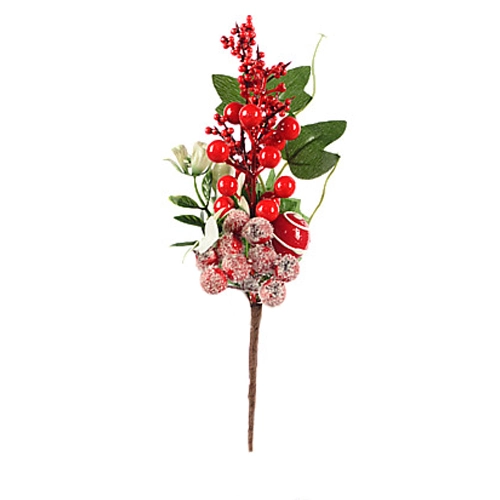 Декор новорічний флористична композиція тип 26 29cm