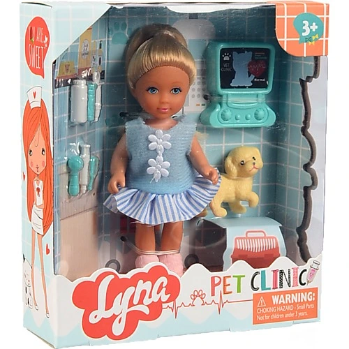 Набір ігровий для дітей від 3років 4612 Лялька Кіра у ветклініці Shantou Yisheng 1шт