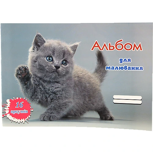 Альбом д.малювання Фолдер 16 л.скоба АМ-016-СК