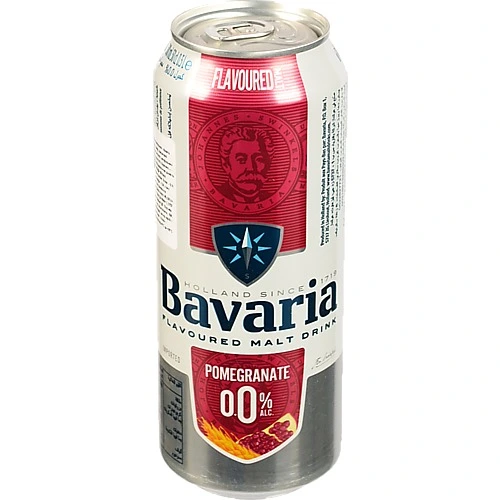 Пиво Баварiя 0.5л б.а гранат з.б