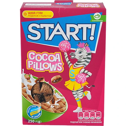 Сніданки сухі зернові Cocoa Pillows Start! к/у 250г