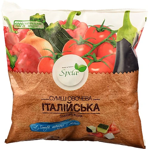 Суміш овочева заморожена Італійська Spela м/у 400г