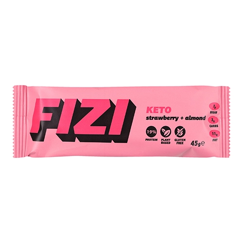 Батончик Fizi KETO Strawberry+Almond, 45 г