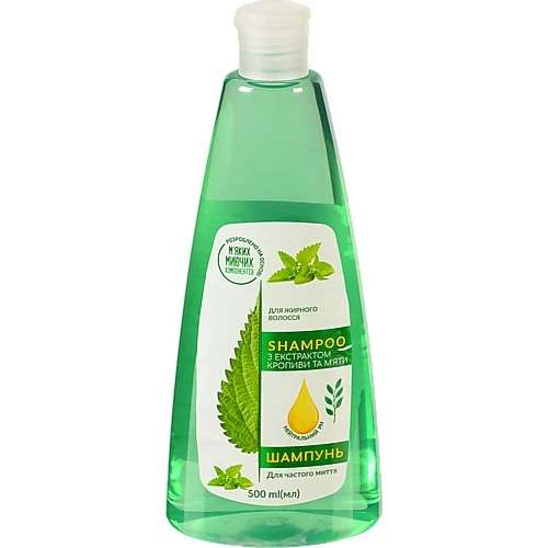 Шампунь 0.01 0.5л кропива i м'ята д.жірного волосся
