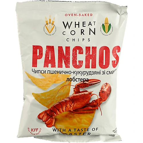 Чіпси пшенично-кукурудзяні зі смаком лобстера Panchos м/у 82г