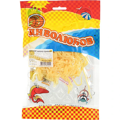 Кальмар  Піволюбов 75г солоно-сушений