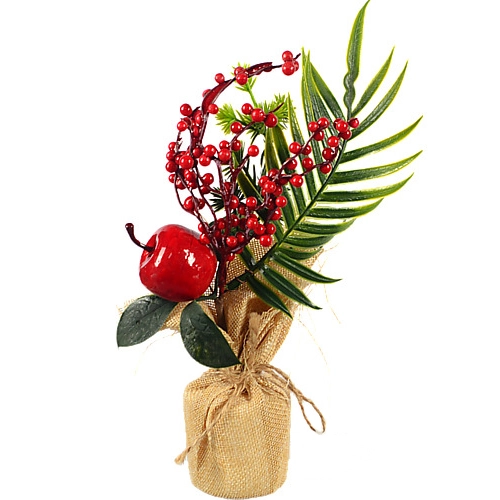 Декор новорічний флористична композиція тип 7 26cm