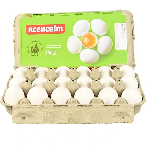 Яйця курячі Ясенсвіт С1 18шт