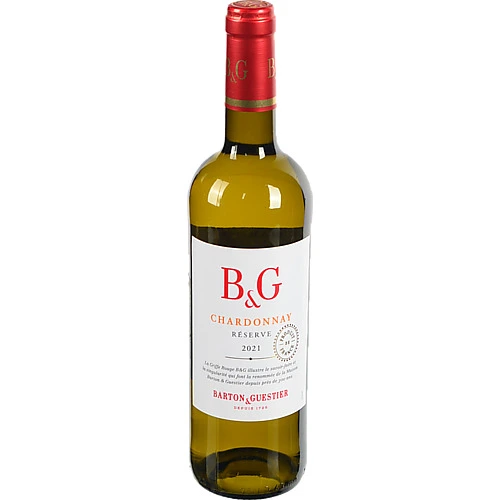 Вино B&G 0.75л Шардоне Резерв біле сухе