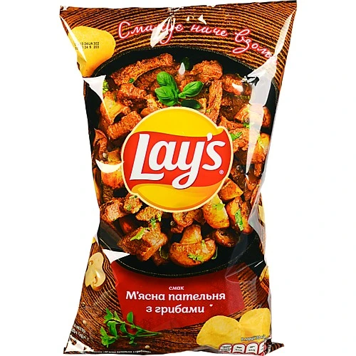 Чипси Lay's [М'ясна пательня з грибамиk 120г
