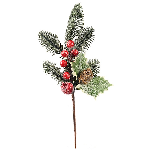 Декор новорічний флористична композиція тип 23 30cm