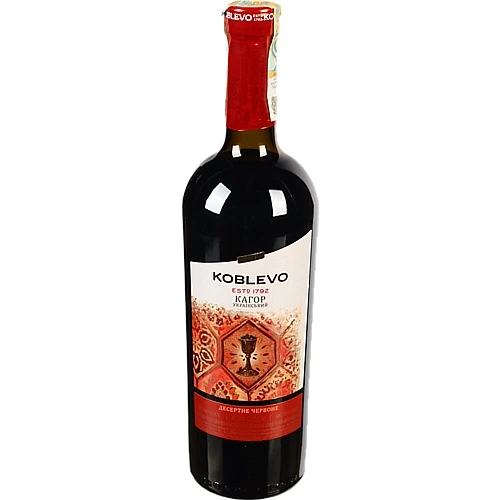 Вино Коблево 0.75л Кагор Український