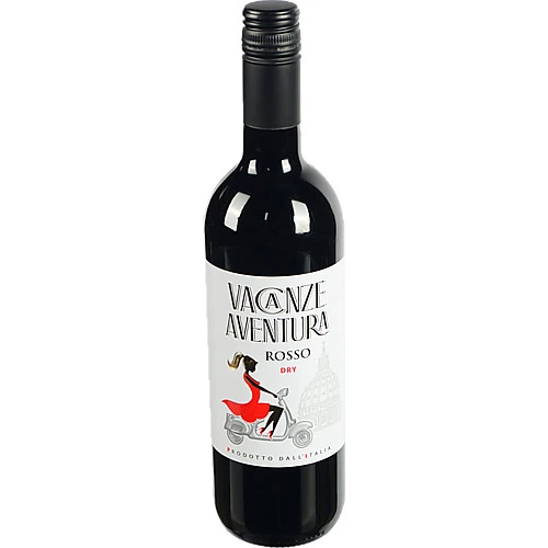 Вино Rosso сухе черв 0.75л6 ТМ Vacanze Aventura