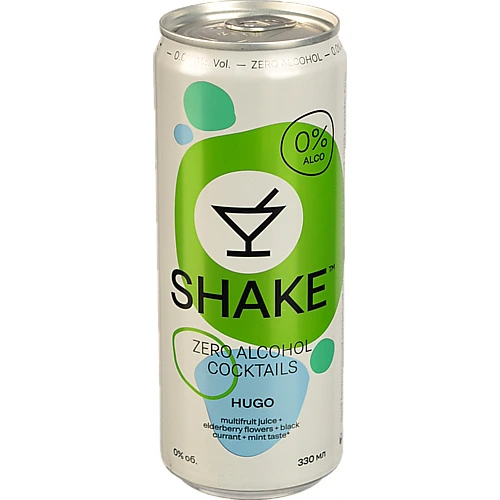 Напій безалкогольний соковмісний сильногазований Hugo Shake 330мл