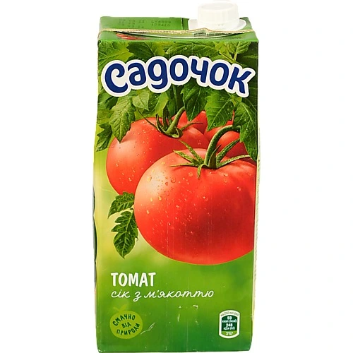 Сік Садочок томатний з м'якоттю 0.95л