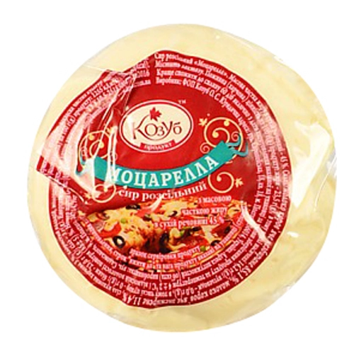 Сир Козуб Моцарелла розсільний 45% фас
