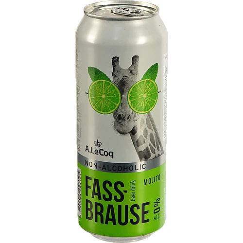 Пиво ППБ 0.5л fassbrause mojito б.а з.б