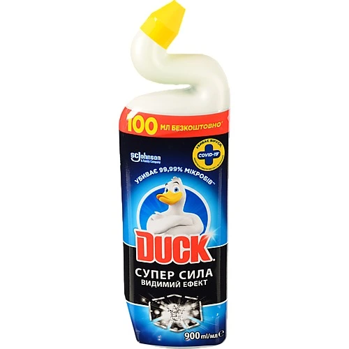 Засіб для чищення унітазів Duck 900 мл 5 в 1 з видимим ефектом