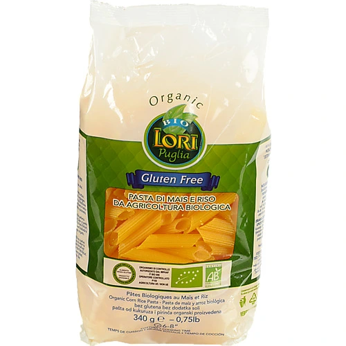 Макарони Bio Lori 340г пенне рігате безглютенові органічні