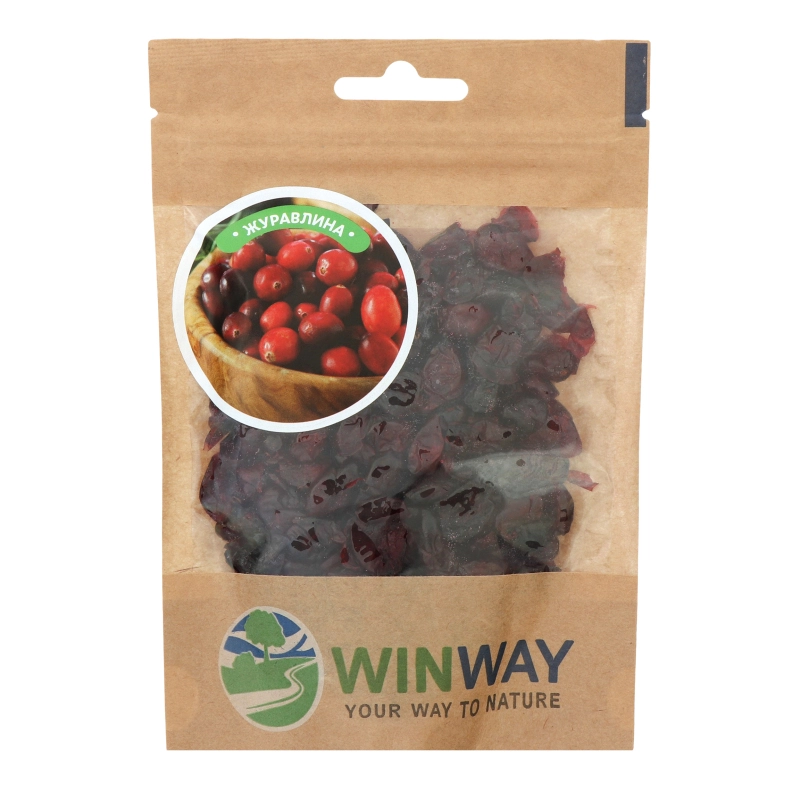 Журавлина сушена Winway zip.пакет 100г