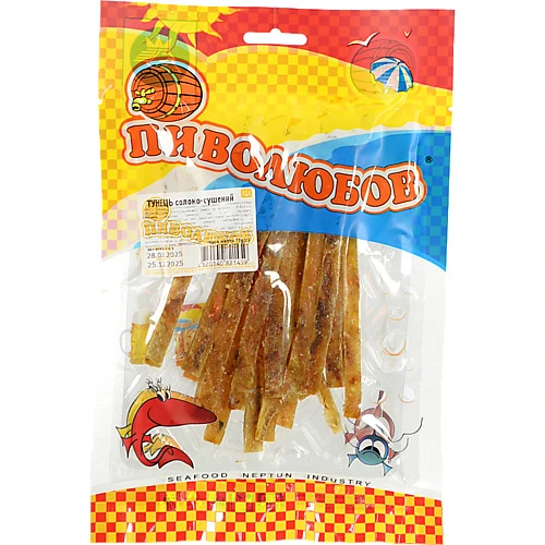 Тунець Піволюбов 75г солоно-сушений