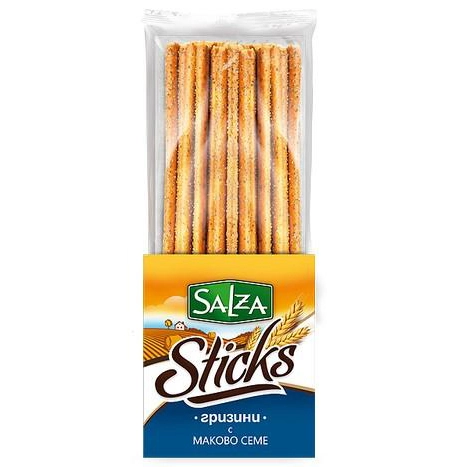 Грісіні Salza 220г мак