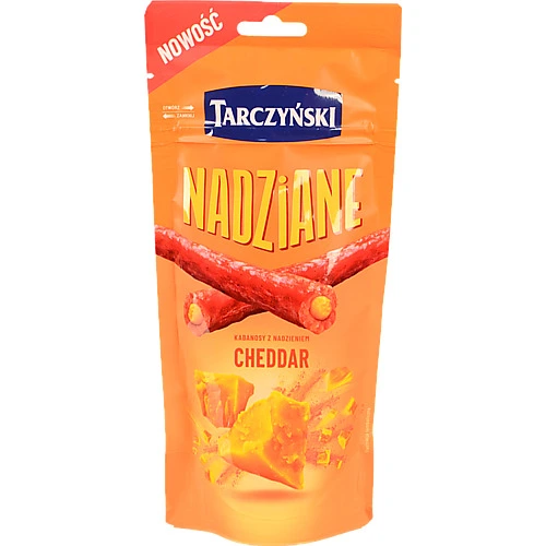 Ковбаски Tarczynski 95г кабаносі сушені сир чеддер