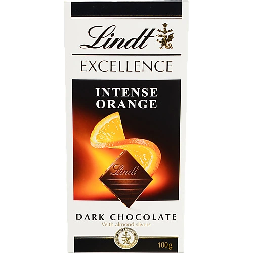 Шоколад чорний Intense Orange Excellence Lindt к/у 100г