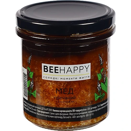 Мед BeeHap 400г гречаний